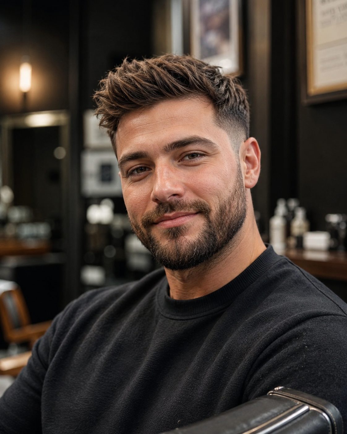 A well-groomed man after a fresh cut